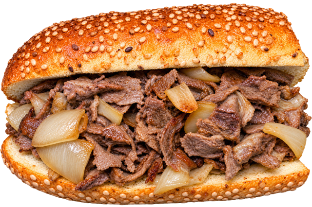 1/2 Cheesesteak w/Fries.