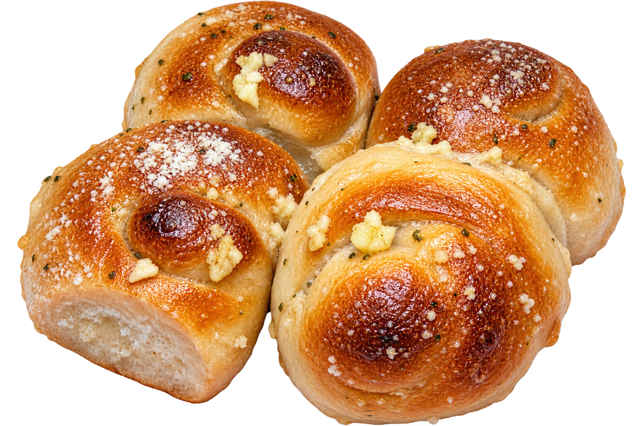 4 Garlic Knots.