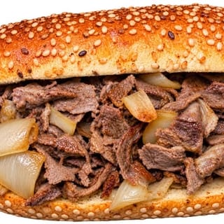 1/2 Cheesesteak No Cheese W/Fries