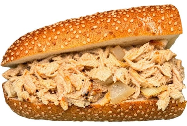 1/2 Chicken Cheesesteak W/Fries.